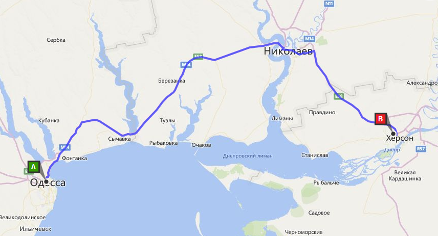 межгород такси Одесса - Херсон